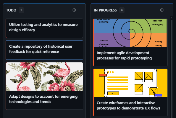 GitScrum Board Columns