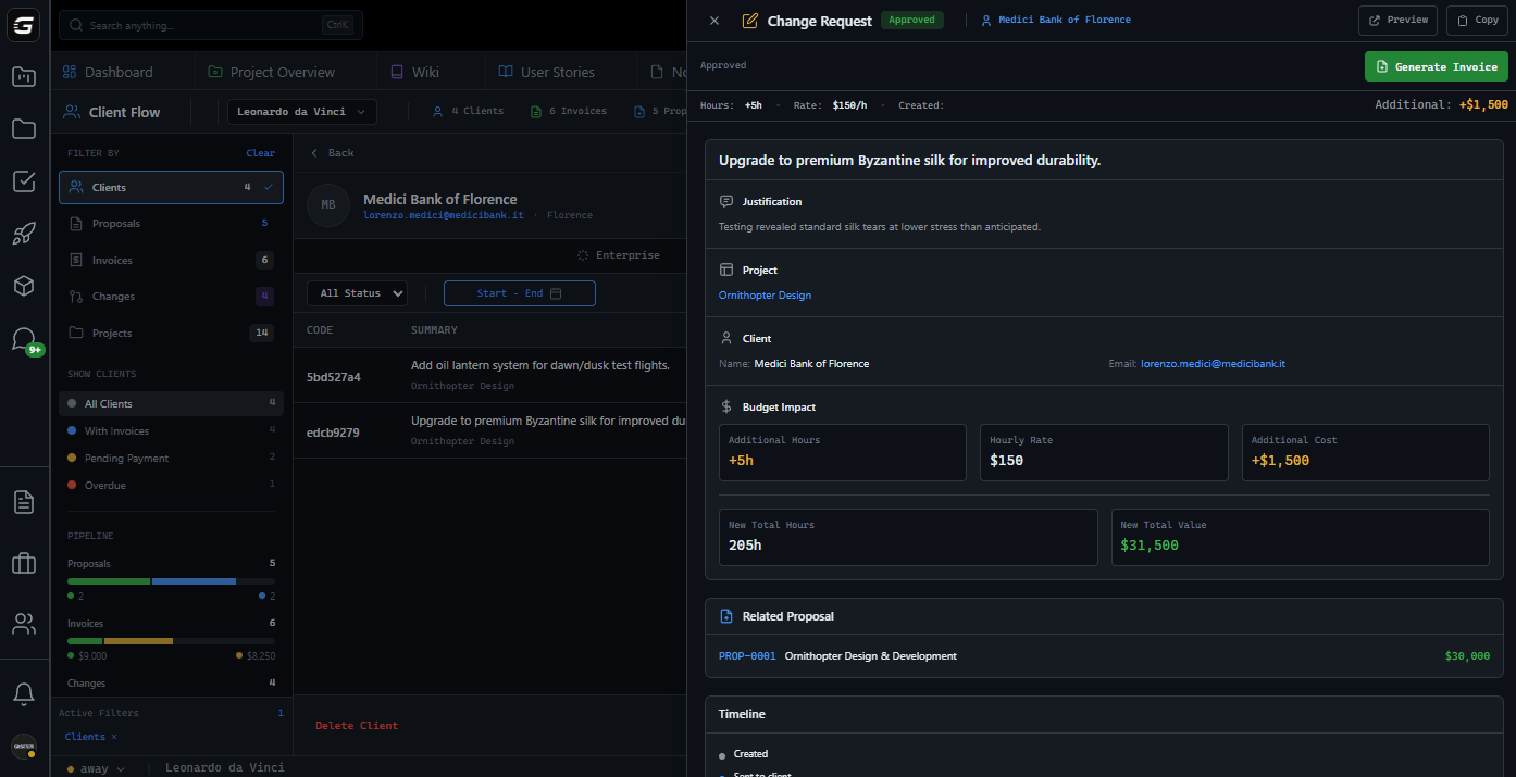 GitScrum ClientFlow Change Request