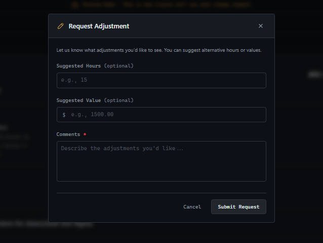 GitScrum Change Request Negociation