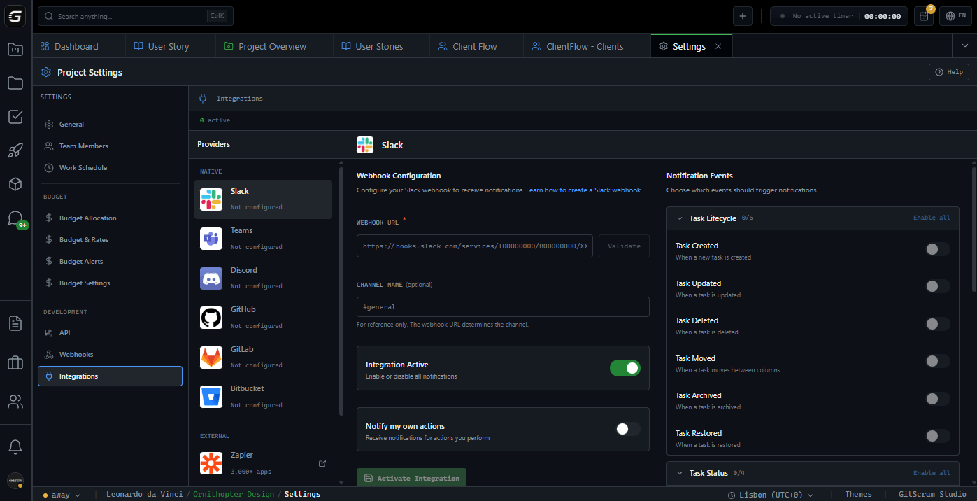 GitScrum Integrations