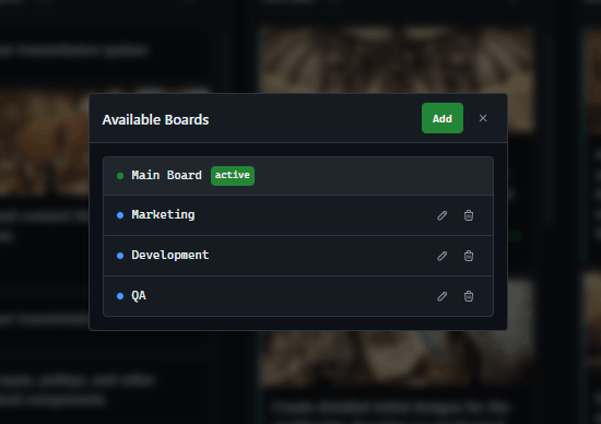 GitScrum Project Multiple Boards