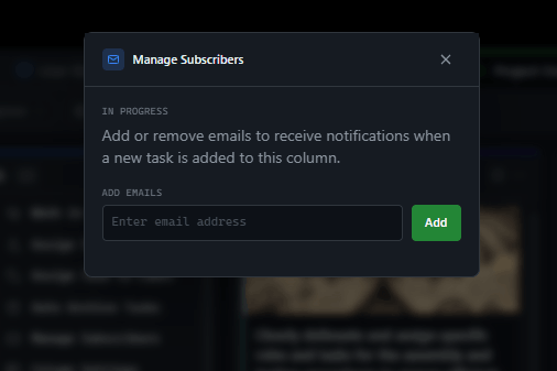 GitScrum Project Subscribers