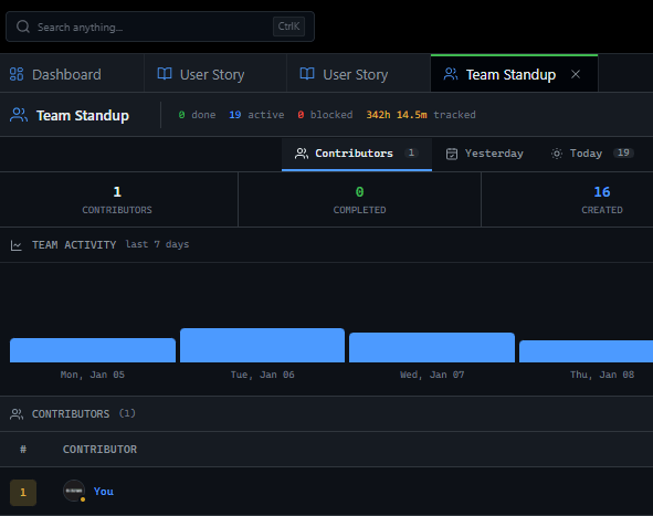 Project Team Standup