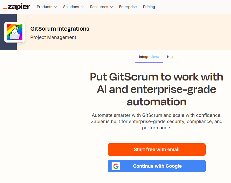 GitScrum Zapier Integration