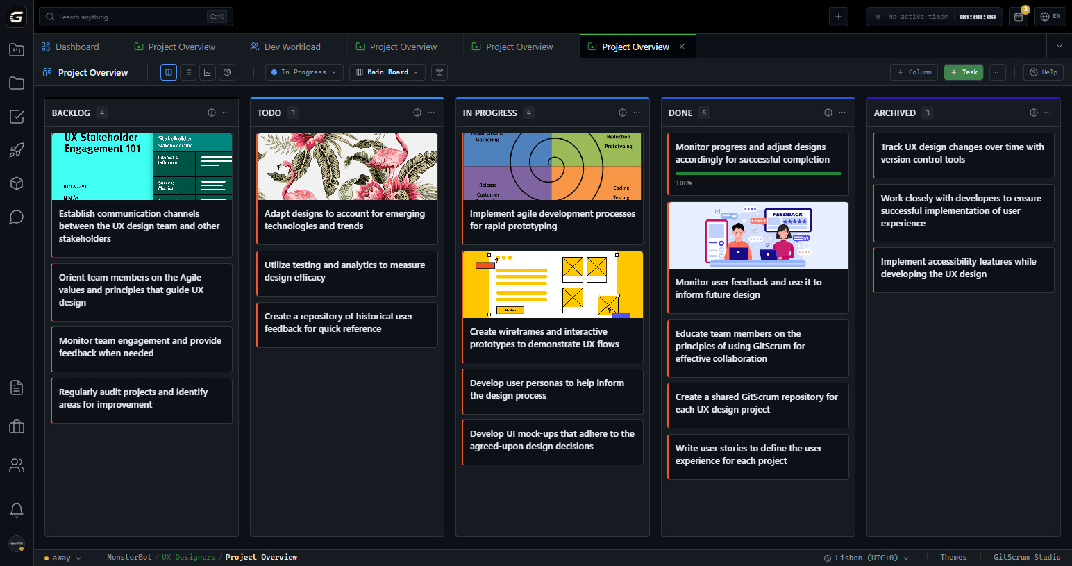 GitScrum Board with Theme